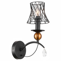 Бра Lgo Arivaca, 1xE14, Черный и Черный (Lussole, GRLSP-8105)