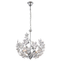 Подвесная люстра Lgo, 3xE14, Хром и Прозрачный (Lussole, LSP-0184)