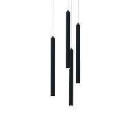 Светильник потолочный Ideal Lux Frozen SP4 D28см H42см 8Вт 550Лм 3000К LED IP20 230В Черный 233468