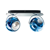 Настенный/Потолочный светильник Beluga, Синий/Хром (Fabbian, D57G2331)